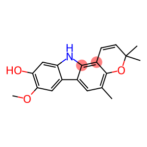 3,11-Dihydro-8-methoxy-3,3,5-trimethylpyrano[3,2-a]carbazol-9-ol