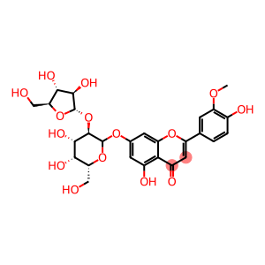7-[[2-O-(α-L-Arabinofuranosyl)-β-D-galactopyranosyl]oxy]-4',5-dihydroxy-3'-methoxyflavone