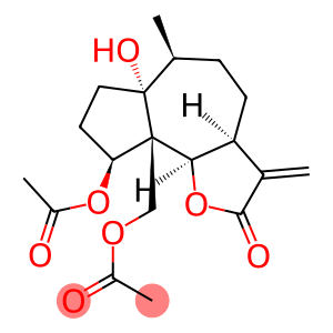 (3aS,9bβ)-3a,4,5,6,6a,7,8,9,9a,9b-Decahydro-9α-acetoxy-9aα-acetoxymethyl-6aβ-hydroxy-6α-methyl-3-methyleneazuleno[4,5-b]furan-2(3H)-one