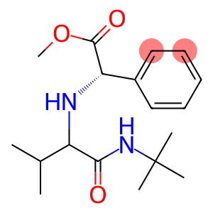 Benzeneacetic acid, alpha-[[1-[[(1,1-dimethylethyl)amino]carbonyl]-2-methylpropyl]amino]-, methyl ester, (alphaS)- (9CI)