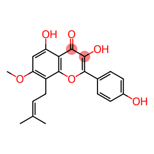 4H-1-Benzopyran-4-one,3,5-dihydroxy-2-(4-hydroxyphenyl)-7-methoxy-8-(3-methyl-2-buten-1-yl)-