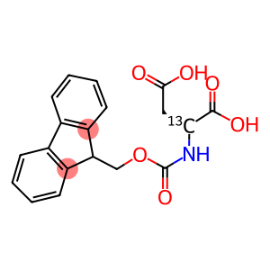N-(9-Fluorenylmethoxycarbonyl)-L-aspartic-2-13C  acid,  L-Aspartic-2-13C  acid,  N-Fmoc  dervative