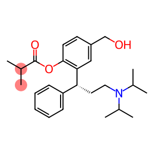 (R)-2-(3-(diisopropylamino)-1-phenylpropyl)-4-(hydroxymethyl)phenyl isobutyrate