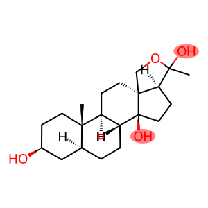 18,20-Epoxy-5α-pregnane-3β,14β,20-triol