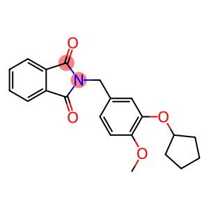 1H-Isoindole-1,3(2H)-dione, 2-[[3-(cyclopentyloxy)-4-methoxyphenyl]methyl]-