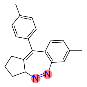 7-methyl-10-(4-methylphenyl)-1,2,3,3a-tetrahydrocyclopenta[c][1,2]benzodiazepine