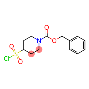 1-PIPERIDINECARBOXYLIC ACID, 4-(CHLOROSULFONYL)-,PHENYLMETHYL ESTER