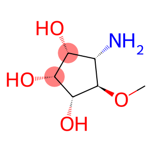 1,2,3-Cyclopentanetriol, 4-amino-5-methoxy-, (1R,2R,3R,4S,5R)-