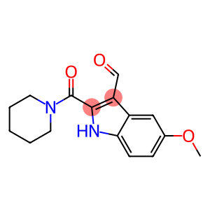 5-methoxy-2-(piperidine-1-carbonyl)-1H-indole-3-carbaldehyde