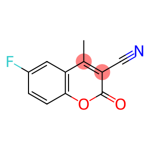2H-1-Benzopyran-3-carbonitrile,6-fluoro-4-methyl-2-oxo-