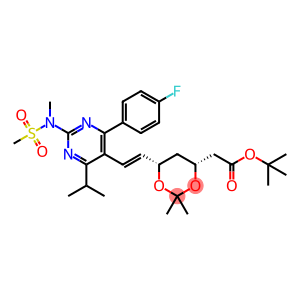 Tert-butyl –(+)7-[4-(4-fluorophenyl)-6-lsopropyl -2-(N-methylsulfonylamino)-pyrlmidine-5-yl]-(3R,5S)- dioxane-(E)-6-heptenate