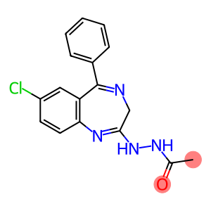 2-(2-ACETYLHYDRAZINO)-7-CHLORO-5-PHENYL-3H-1,4-BENZODIAZEPINE