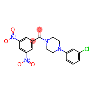 (4-(3-chlorophenyl)piperazin-1-yl)(3,5-dinitrophenyl)methanone