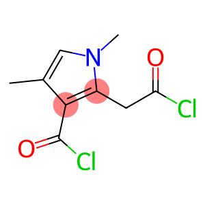 1H-Pyrrole-2-acetyl chloride, 3-(chlorocarbonyl)-1,4-dimethyl-