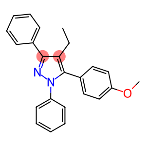 1,3-DIPHENYL-4-ETHYL-5-(4-METHOXYPHENYL)-1H-PYRAZOLE