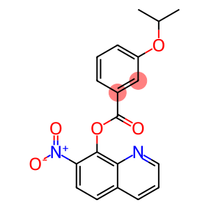 Benzoic acid, m-isopropoxy-, 7-nitro-8-quinolyl ester