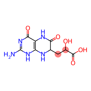 2-Amino-3,4,5,6,7,8-hexahydro-α-hydroxy-4,6-dioxo-7-pteridinepropanoic acid