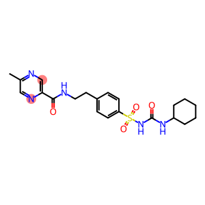 N-[2-[4-(cyclohexylcarbamoylsulfamoyl)phenyl]ethyl]-5-methyl-piperazine-2-carboxamide