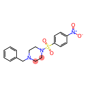 1-benzyl-4-({4-nitrophenyl}sulfonyl)piperazine