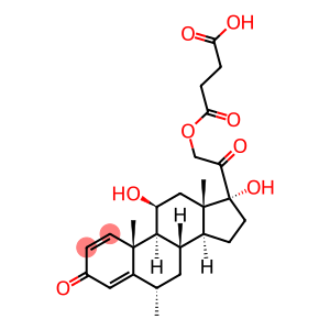 4-diene-3,20-dione,11-beta,17,21-trihydroxy-6-alpha-methyl-pregna-21-suc