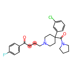 4-[4-(3-chlorophenyl)-4-pyrrolidin-1-ylcarbonyl-piperidin-1-yl]-1-(4-fluorophenyl)butan-1-one