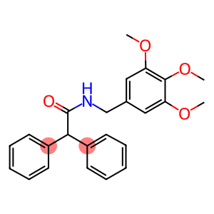 2,2-diphenyl-N-[(3,4,5-trimethoxyphenyl)methyl]acetamide