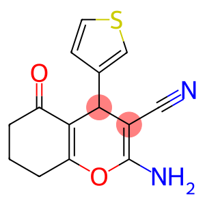 2-amino-5-oxo-4-(3-thienyl)-5,6,7,8-tetrahydro-4H-chromene-3-carbonitrile
