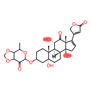 3β-[(6-Methyl-4,5-methylenebisoxy-3-oxotetrahydro-2H-pyran-2-yl)oxy]-5,11α,14-trihydroxy-12-oxo-5α-carda-16,20(22)-dienolide