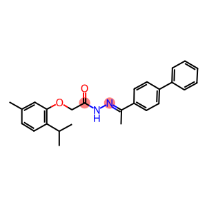 N'-(1-[1,1'-biphenyl]-4-ylethylidene)-2-(2-isopropyl-5-methylphenoxy)acetohydrazide