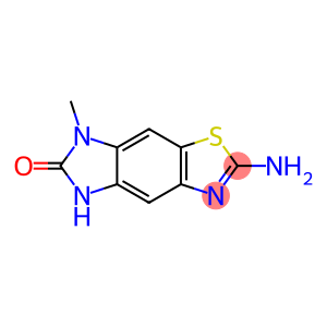 6H-Imidazo[4,5-f]benzothiazol-6-one,2-amino-5,7-dihydro-7-methyl-(9CI)