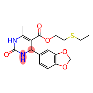 2-(ethylsulfanyl)ethyl 4-(1,3-benzodioxol-5-yl)-6-methyl-2-oxo-1,2,3,4-tetrahydropyrimidine-5-carboxylate