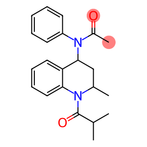 Acetamide, N-phenyl-N-[1,2,3,4-tetrahydro-2-methyl-1-(2-methyl-1-oxopropyl)-4-quinolinyl]-