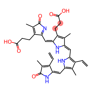 12,17-Divinyl-1,19,23,24-tetrahydro-2,8,13,18-tetramethyl-1,19-dioxo-21H-biline-3,7-dipropionic acid