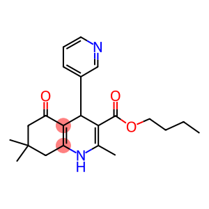 butyl 2,7,7-trimethyl-5-oxo-4-(3-pyridinyl)-1,4,5,6,7,8-hexahydro-3-quinolinecarboxylate
