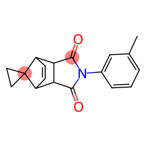4-(3-methylphenyl)-spiro[4-azatricyclo[5.2.1.0~2,6~]dec-8-ene-10,1'-cyclopropane]-3,5-dione