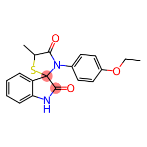3'-(4-ethoxyphenyl)-5'-methyl-1,3-dihydrospiro(2H-indole-3,2'-[1,3]-thiazolidine)-2,4'-dione