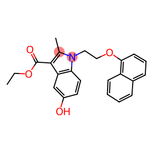 ethyl 5-hydroxy-2-methyl-1-[2-(1-naphthyloxy)ethyl]-1H-indole-3-carboxylate
