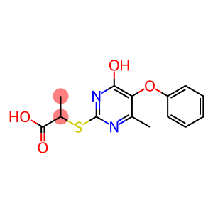 2-[(4-hydroxy-6-methyl-5-phenoxy-2-pyrimidinyl)sulfanyl]propanoic acid