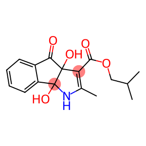 isobutyl 3a,8b-dihydroxy-2-methyl-4-oxo-1,3a,4,8b-tetrahydroindeno[1,2-b]pyrrole-3-carboxylate