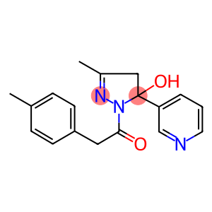 3-methyl-1-[(4-methylphenyl)acetyl]-5-(3-pyridinyl)-4,5-dihydro-1H-pyrazol-5-ol