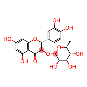 (2R,3R)-2-(3,4-dihydroxyphenyl)-5,7-dihydroxy-4-oxo-3,4-dihydro-2H-chroMen-3-yl 6-deoxy-alpha-L-Mannopyranoside