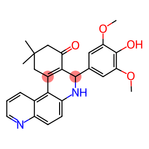 8-(4-hydroxy-3,5-dimethoxyphenyl)-11,11-dimethyl-8,10,11,12-tetrahydrobenzo[a][4,7]phenanthrolin-9(7H)-one
