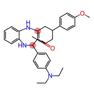 11-[4-(diethylamino)phenyl]-3-(4-methoxyphenyl)-2,3,4,5,10,11-hexahydro-1H-dibenzo[b,e][1,4]diazepin-1-one