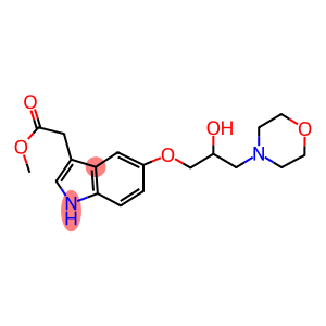 methyl {5-[2-hydroxy-3-(4-morpholinyl)propoxy]-1H-indol-3-yl}acetate