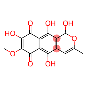 1H-Naphtho[2,3-c]pyran-6,9-dione, 1,5,8,10-tetrahydroxy-7-methoxy-3-methyl-, (1S)-
