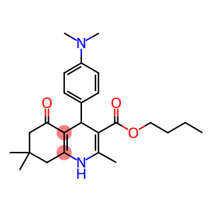 butyl 4-[4-(dimethylamino)phenyl]-2,7,7-trimethyl-5-oxo-1,4,5,6,7,8-hexahydro-3-quinolinecarboxylate