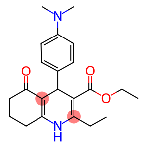 ethyl 4-[4-(dimethylamino)phenyl]-2-ethyl-5-oxo-1,4,5,6,7,8-hexahydro-3-quinolinecarboxylate