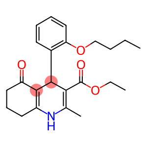 ethyl 4-[2-(butyloxy)phenyl]-2-methyl-5-oxo-1,4,5,6,7,8-hexahydroquinoline-3-carboxylate