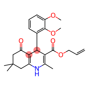 allyl 4-(2,3-dimethoxyphenyl)-2,7,7-trimethyl-5-oxo-1,4,5,6,7,8-hexahydro-3-quinolinecarboxylate