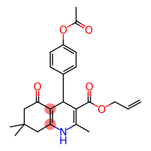 allyl 4-[4-(acetyloxy)phenyl]-2,7,7-trimethyl-5-oxo-1,4,5,6,7,8-hexahydro-3-quinolinecarboxylate